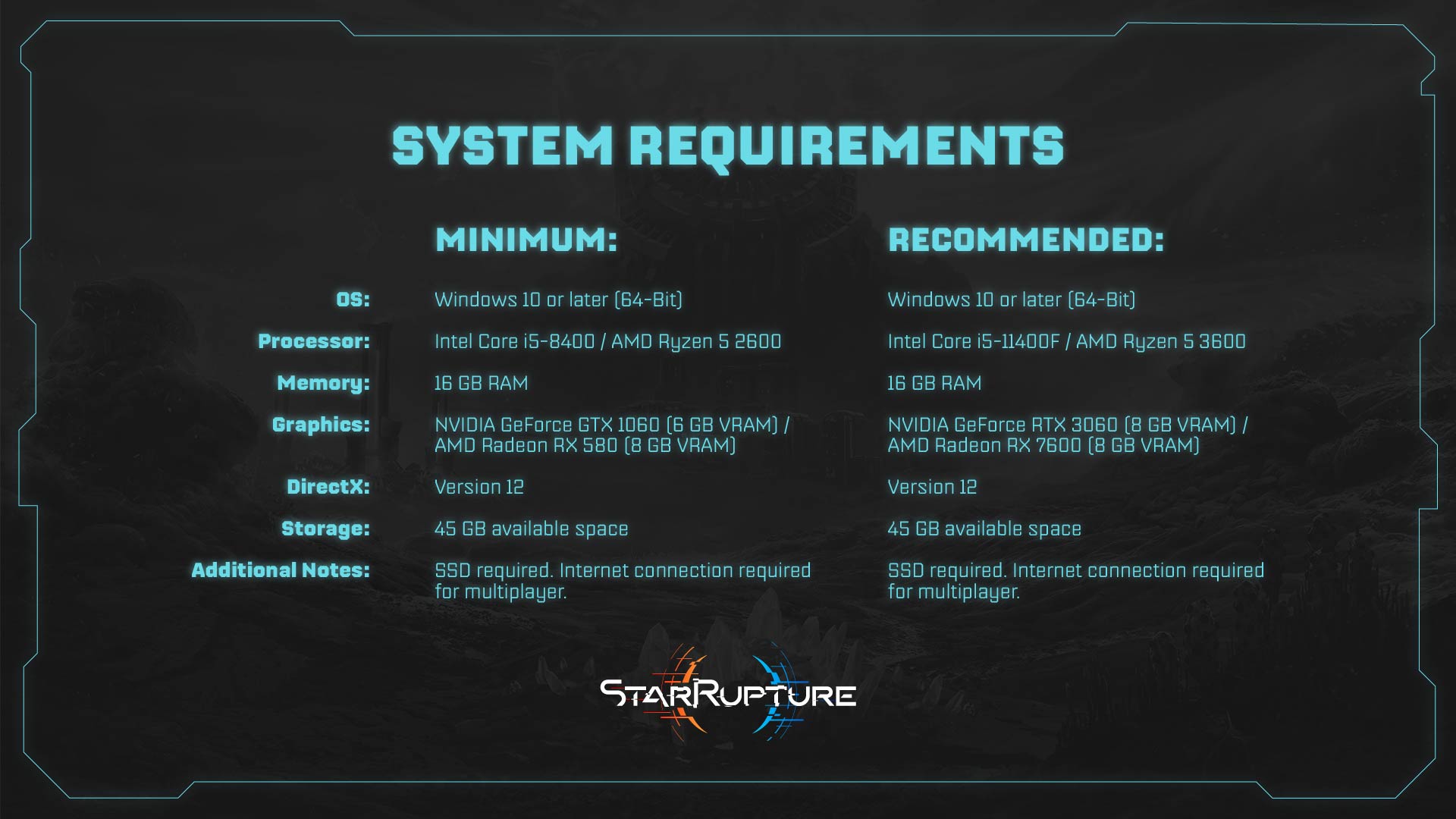 Star Rupture France – Sortie le 06 janvier 2026 et Configuration recommandée